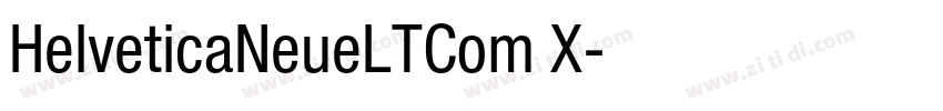 HelveticaNeueLTCom X字体转换